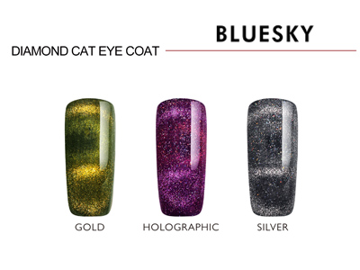 Гель-лаки Bluesky Diamond Cat Eye Coat